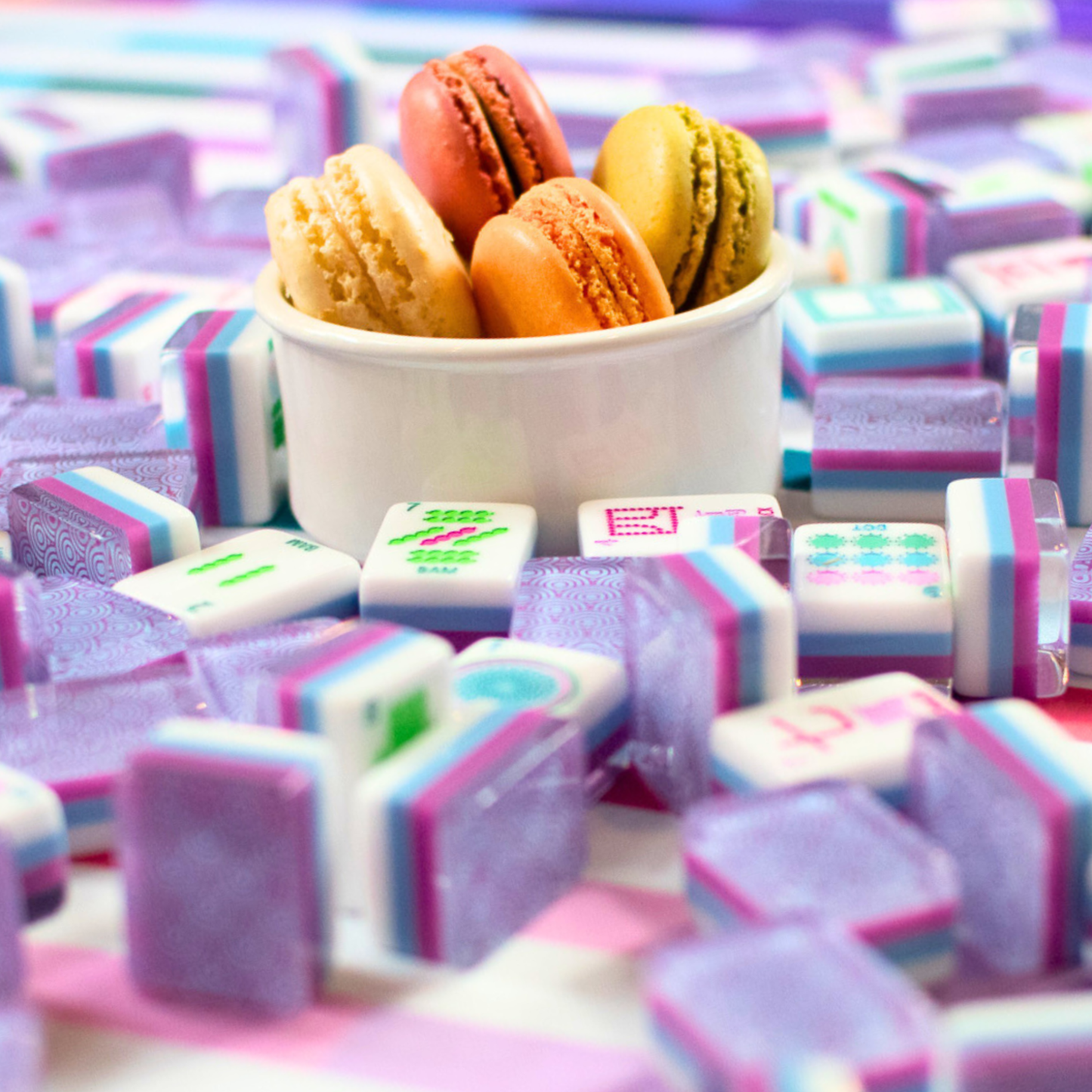 CRYSTAL CONFETTI  |  Purple  |  Mahjong with a Sprinkle of Color and Joy