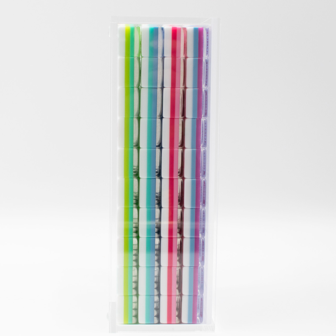Mahjong Acrylic Display Box (Clear, for Crystal Collection)  |  Sliding Lid  |  For Tile Size 1.25" x 0.9" x 0.7"