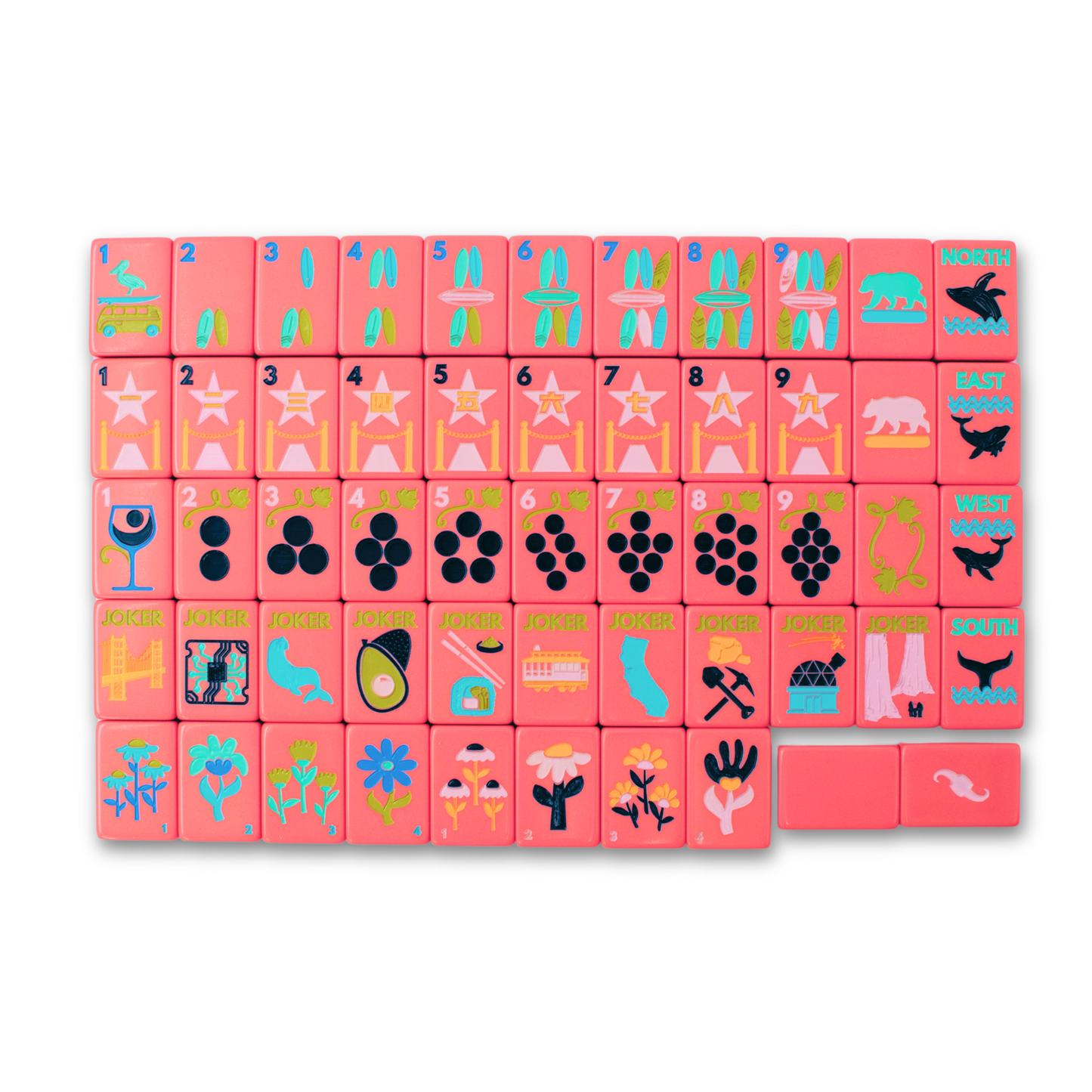 THE CALIFORNIA SERIES | Mahjong with West Coast Flair | American, Chinese, Riichi, Hong Kong, Singaporean