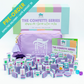 (PRE-ORDER) Crystal Confetti Purple | Mahjong with a Sprinkle of Color and Joy | Clear Top with Colorful Pattern and Layers