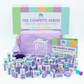 (PRE-ORDER) Crystal Confetti Purple | Mahjong with a Sprinkle of Color and Joy | Clear Top with Colorful Pattern and Layers