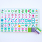 (PRE-ORDER) Crystal Confetti Purple | Mahjong with a Sprinkle of Color and Joy | Clear Top with Colorful Pattern and Layers
