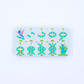 (PRE-ORDER) Crystal Prism Blue | Mahjong with Bold Angles and Vibrant Vibes | Clear Top with Colorful Pattern and Layers