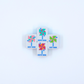 (PRE-ORDER) Crystal Prism Blue | Mahjong with Bold Angles and Vibrant Vibes | Clear Top with Colorful Pattern and Layers