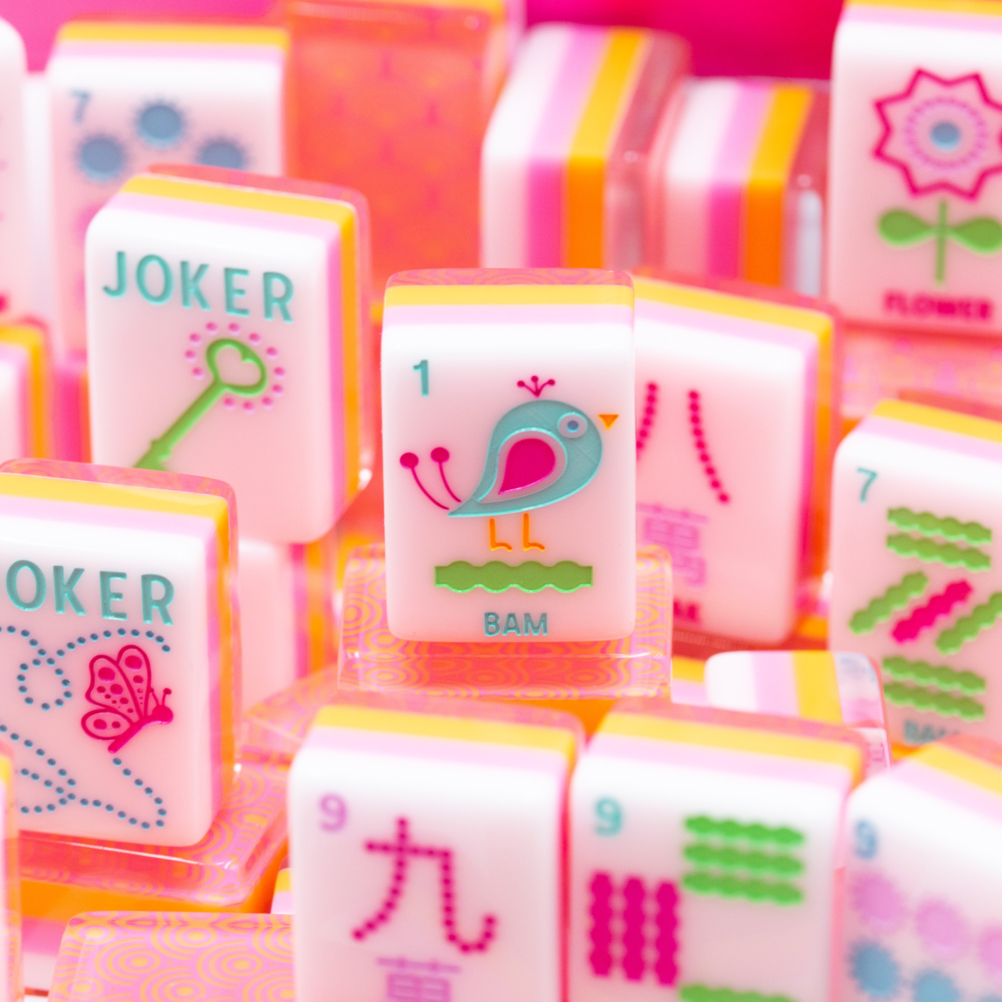 (COMING SOON) CRYSTAL CONFETTI  |  Sorbet Pink  |  Mahjong with a Sprinkle of Color and Joy