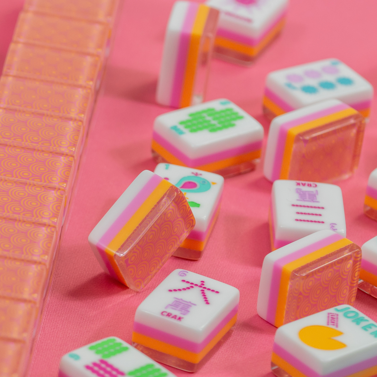 CRYSTAL CONFETTI  |  Sorbet Pink  |  Mahjong with a Sprinkle of Color and Joy