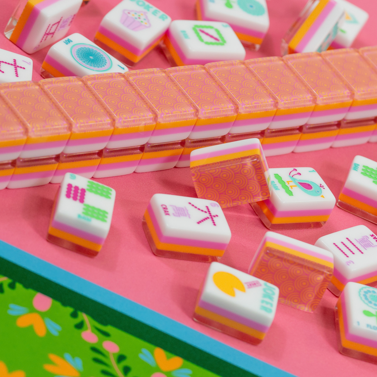CRYSTAL CONFETTI  |  Sorbet Pink  |  Mahjong with a Sprinkle of Color and Joy