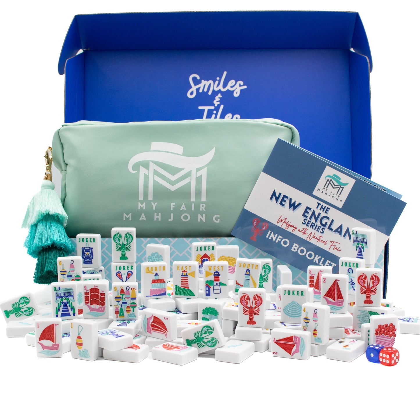 (BACKORDER) THE NEW ENGLAND SERIES | Mahjong with Nautical Flair