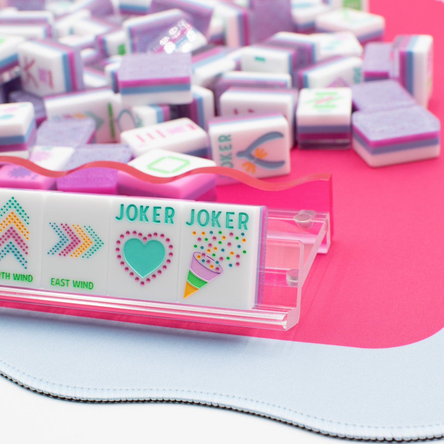 MAHJONG RACK PUSHER ADD-ON - MAGNETIC  |  Premium Acrylic  |  Patent Pending