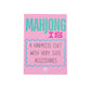 MAHJONG SHUFFLE CARD  |  Mahjong Is Series  |  Sized to Store with League Cards
