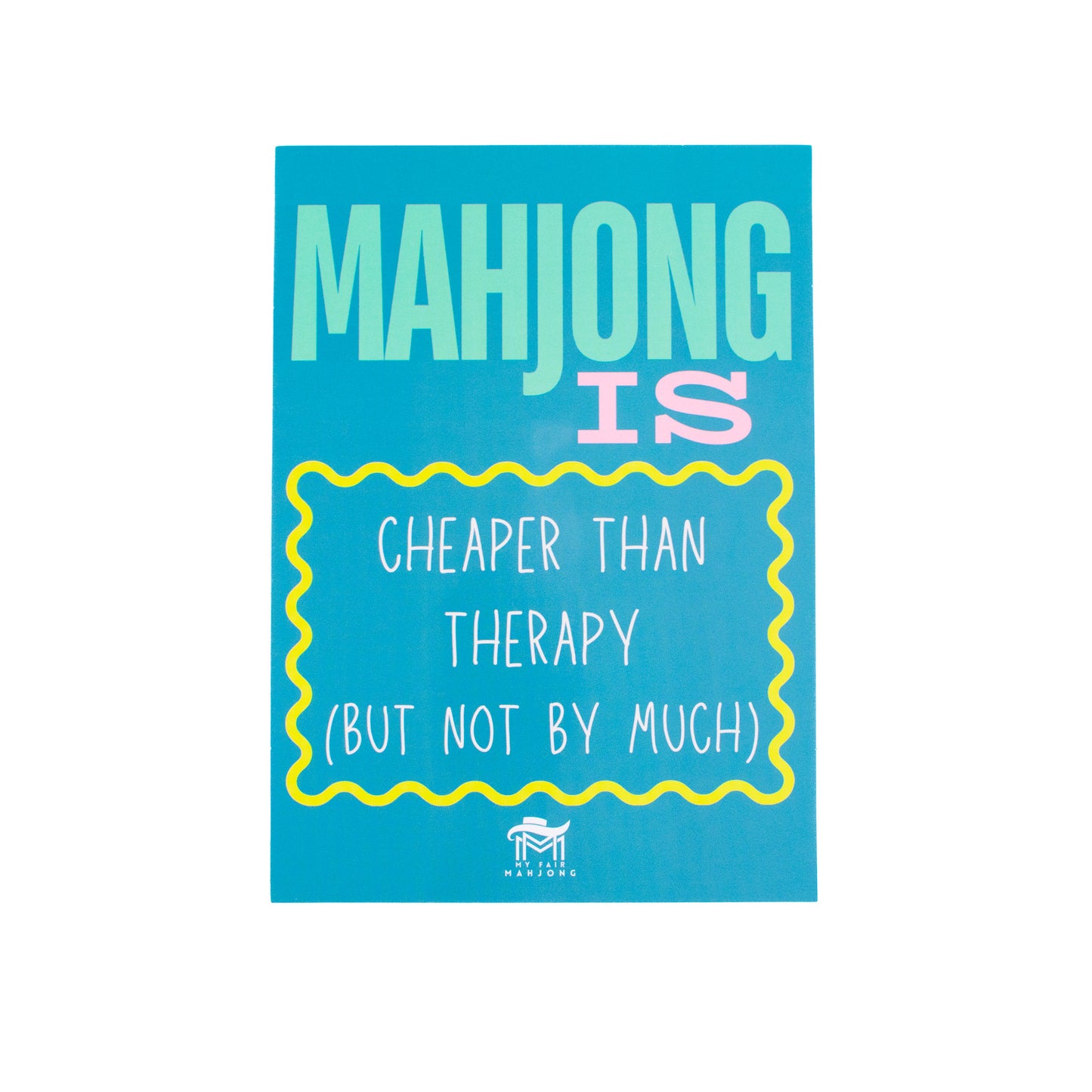 MAHJONG SHUFFLE CARD  |  Mahjong Is Series  |  Sized to Store with League Cards