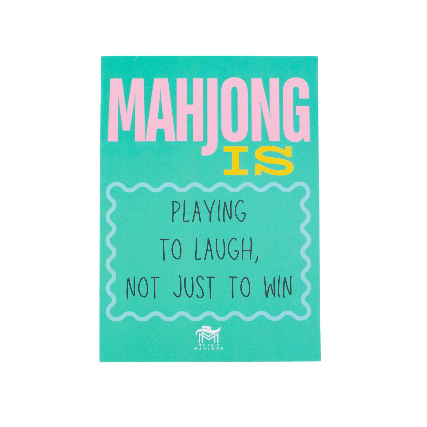 MAHJONG SHUFFLE CARD  |  Mahjong Is Series  |  Sized to Store with League Cards