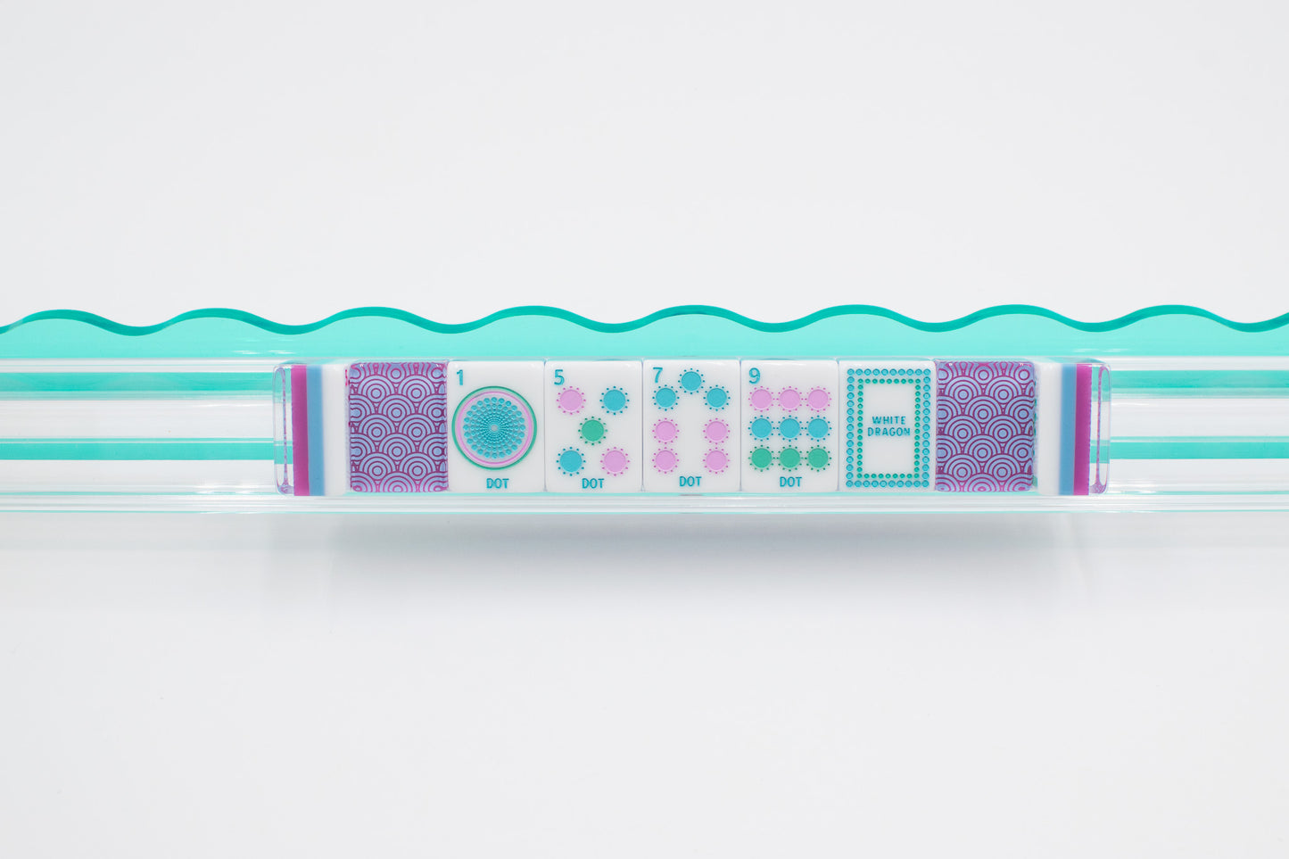 (PRE-ORDER) Crystal Confetti Purple | Mahjong with a Sprinkle of Color and Joy | Clear Top with Colorful Pattern and Layers