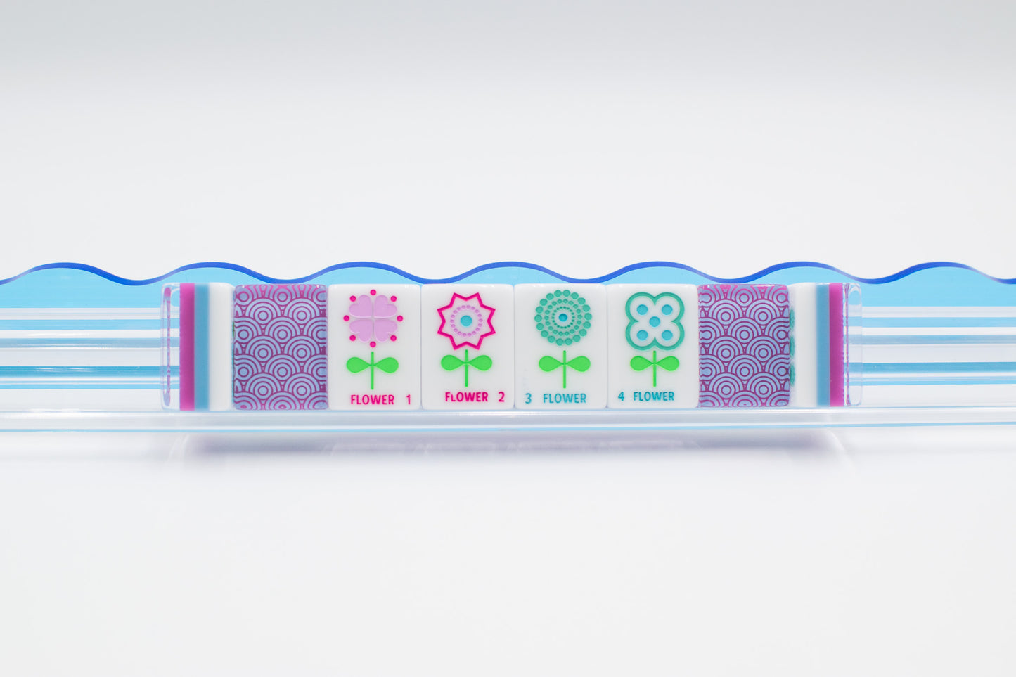 (PRE-ORDER) Crystal Confetti Purple | Mahjong with a Sprinkle of Color and Joy | Clear Top with Colorful Pattern and Layers