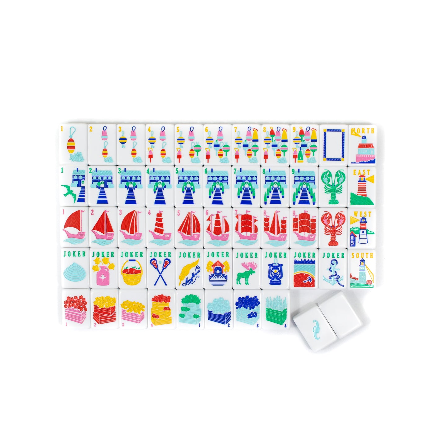 (BACKORDER) THE NEW ENGLAND SERIES | Mahjong with Nautical Flair