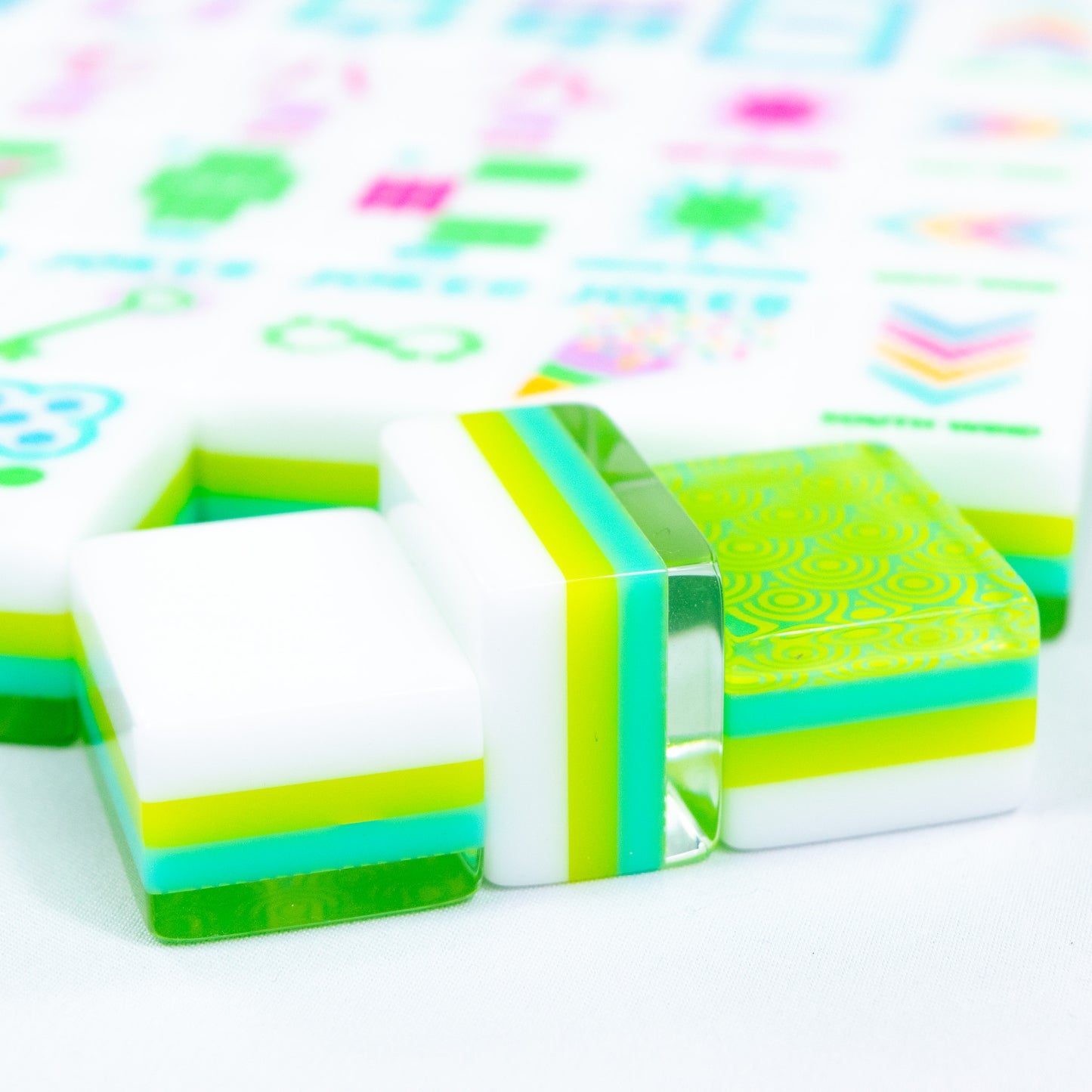 CRYSTAL CONFETTI  |  Citrus Green  |  Mahjong with a Sprinkle of Color and Joy