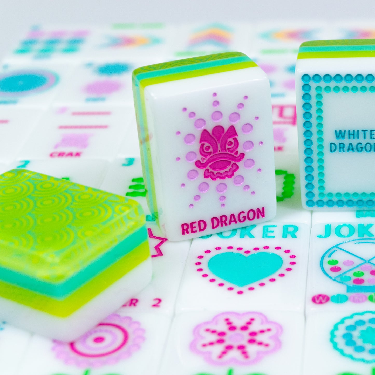 CRYSTAL CONFETTI  |  Citrus Green  |  Mahjong with a Sprinkle of Color and Joy