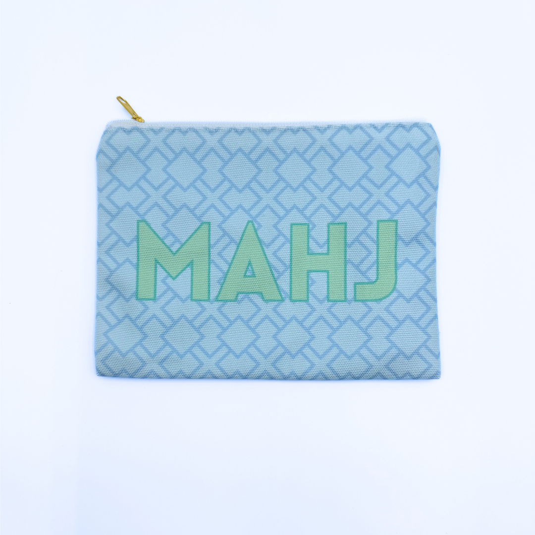 Mahjong Card & Accessory Bag  |  Fits Oversized League Cards & Mini 20mm Mahjong Tile Sets