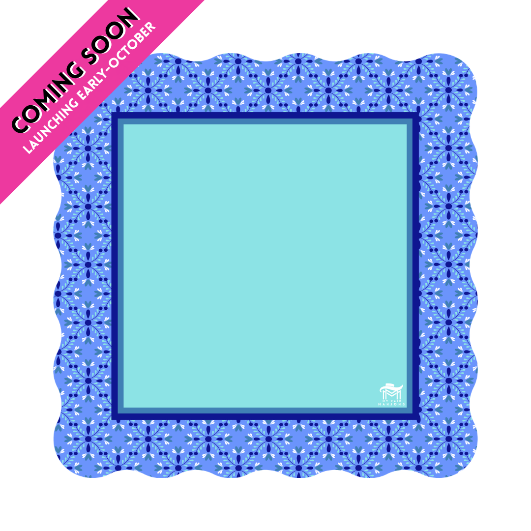(COMING SOON) MAHJONG MAT  |  Garden Party  |  Bluebell  |  31" x 31"