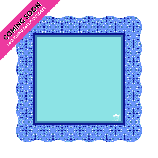 (COMING SOON) MAHJONG MAT  |  Garden Party  |  Bluebell  |  31" x 31"