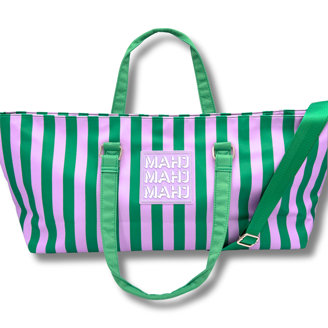 Premium Mahjong Tote Bag | Zipper, Perfect Width and Height | Carry All your Mah Jongg Accessories