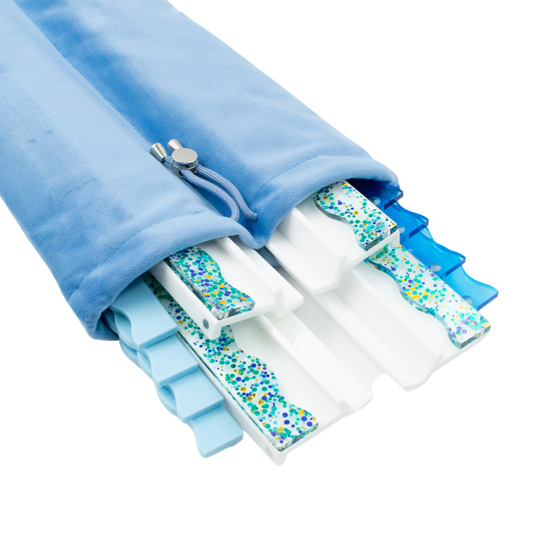 Velvet Mahjong Rack Bag  |  Fits 20" Racks + Extra Sets Pushers