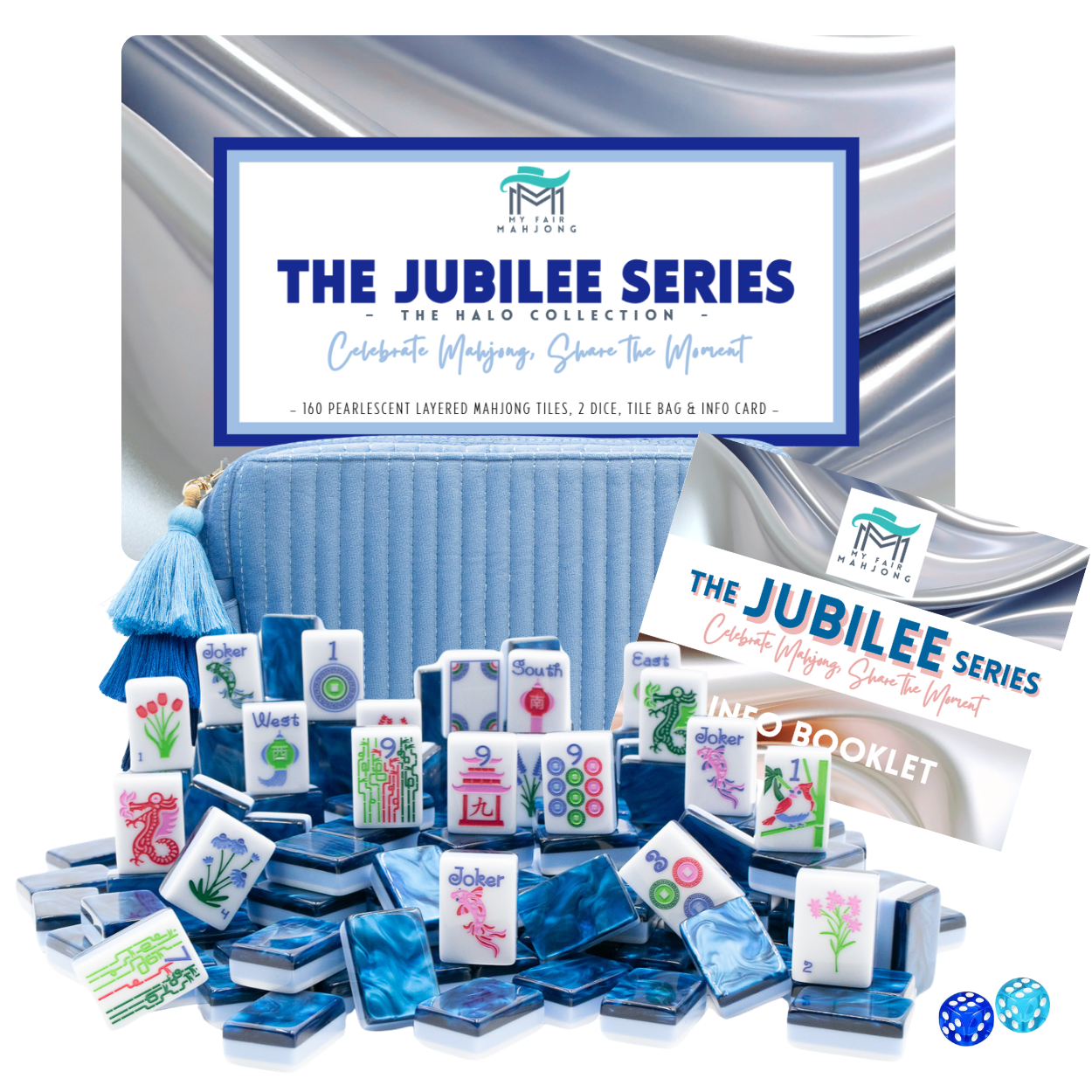 (PRE-ORDER) THE JUBILEE SERIES  |  Celebrate Mahjong, Share The Moment  |  Midnight Blue