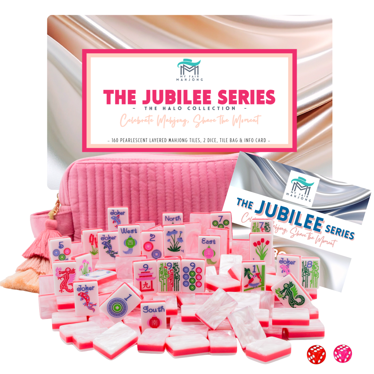(PRE-ORDER) THE JUBILEE SERIES  |  Celebrate Mahjong, Share The Moment  |  Pearl White