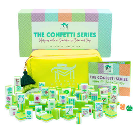 CRYSTAL CONFETTI  |  Citrus Green  |  Mahjong with a Sprinkle of Color and Joy