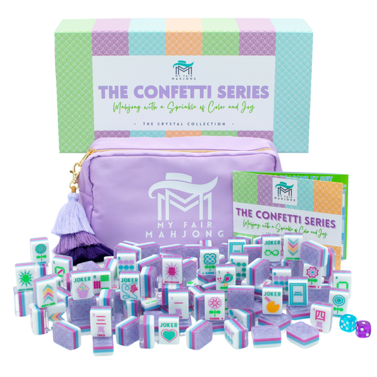 CRYSTAL CONFETTI  |  Purple  |  Mahjong with a Sprinkle of Color and Joy