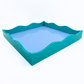 Lacquer Square Tray (2-Tone, 3 Color Combinations) |  13.75 x 13.75"  |  Bright, Colorful Addition to Any Interior Design