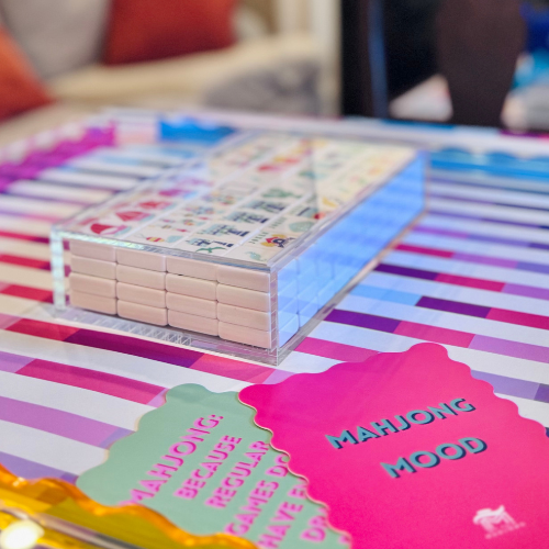 MAHJONG MAT  |  Laugh Lines  |  33" x 33"