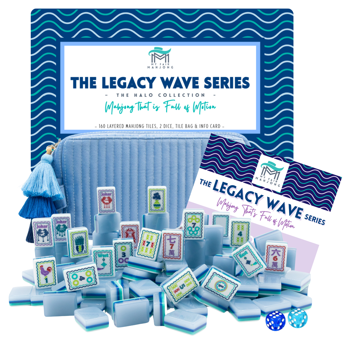 LEGACY WAVE SERIES  |  Mahjong That is Full of Motion  |  Blue Mist