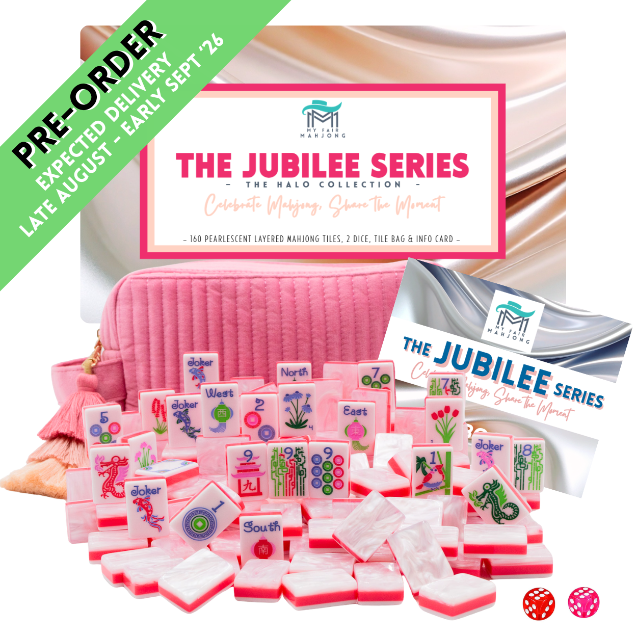 (PRE-ORDER) THE JUBILEE SERIES  |  Celebrate Mahjong, Share The Moment  |  Pearl White