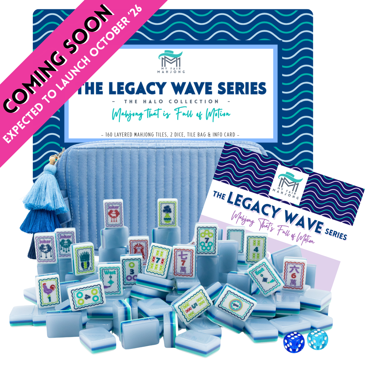 LEGACY WAVE SERIES  |  Mahjong That is Full of Motion  |  Blue Mist