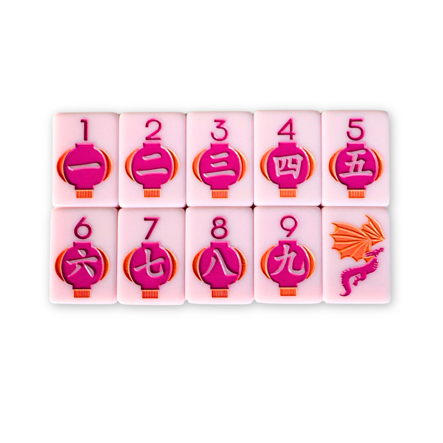 (PRE-ORDER) THE LUMERA SERIES  |  Mahjong that Radiates Joy  |  Light Pink Melamine Tile