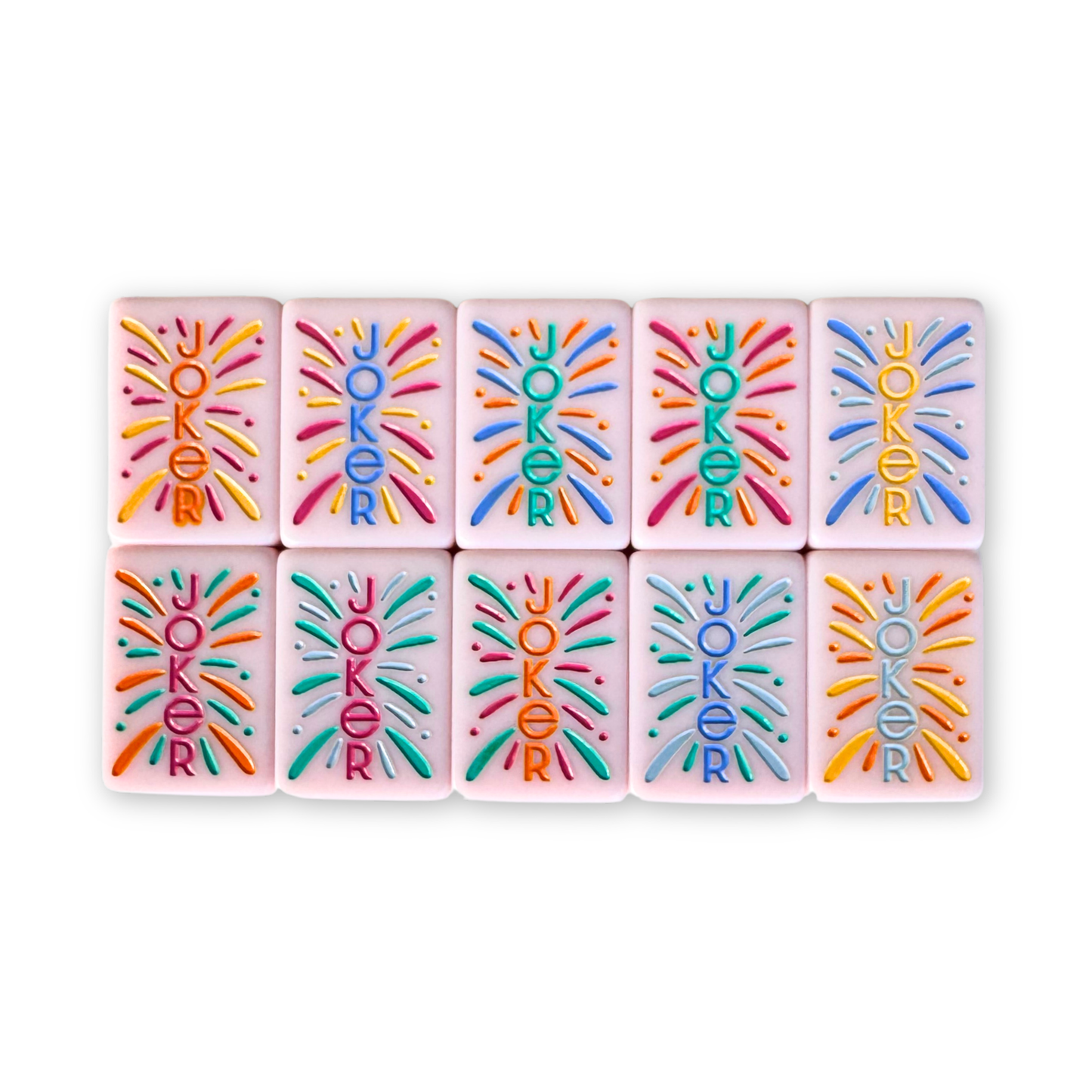 (PRE-ORDER) THE LUMERA SERIES  |  Mahjong that Radiates Joy  |  Light Pink Melamine Tile