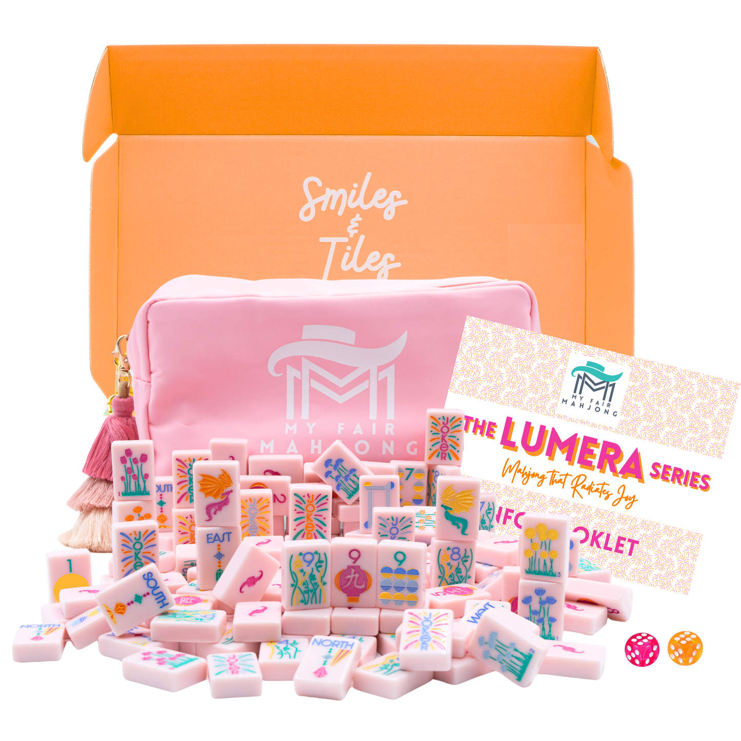 (PRE-ORDER) THE LUMERA SERIES  |  Mahjong that Radiates Joy  |  Light Pink Melamine Tile