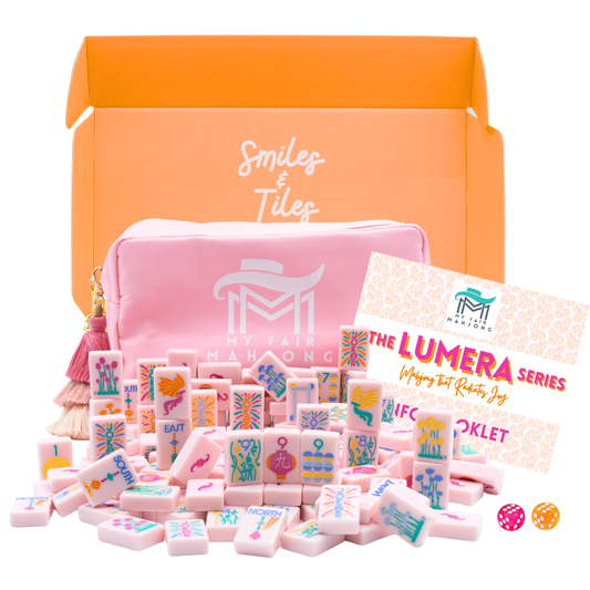 THE LUMERA SERIES  |  Mahjong that Radiates Joy  |  Light Pink Melamine Tile