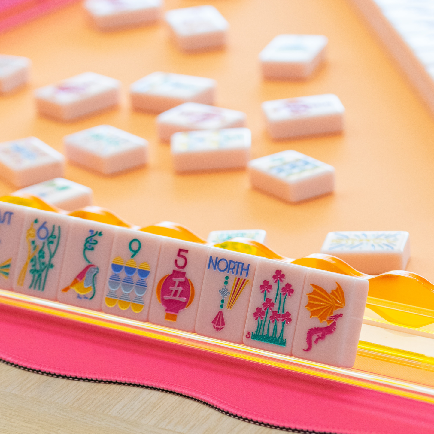 (PRE-ORDER) THE LUMERA SERIES  |  Mahjong that Radiates Joy  |  Light Pink Melamine Tile