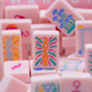 (PRE-ORDER) THE LUMERA SERIES  |  Mahjong that Radiates Joy  |  Light Pink Melamine Tile