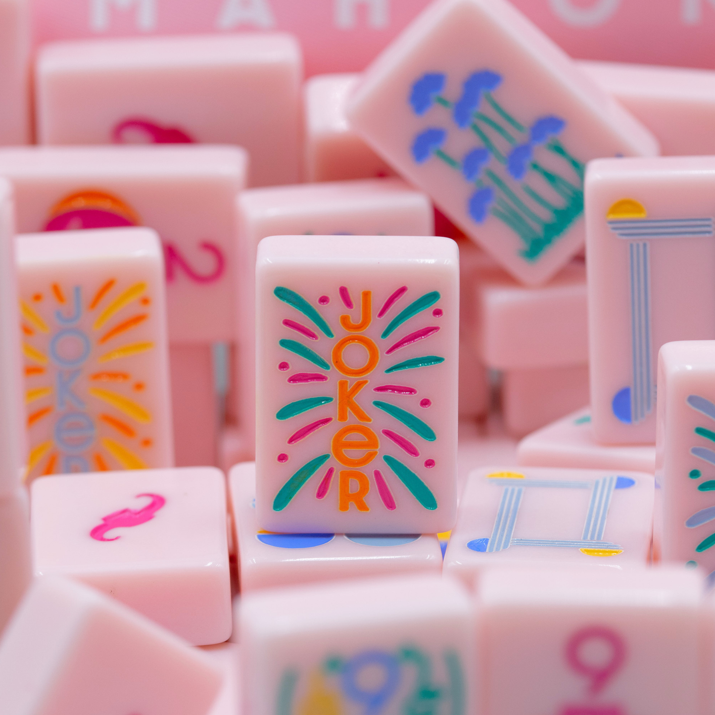 (PRE-ORDER) THE LUMERA SERIES  |  Mahjong that Radiates Joy  |  Light Pink Melamine Tile