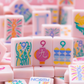 (PRE-ORDER) THE LUMERA SERIES  |  Mahjong that Radiates Joy  |  Light Pink Melamine Tile