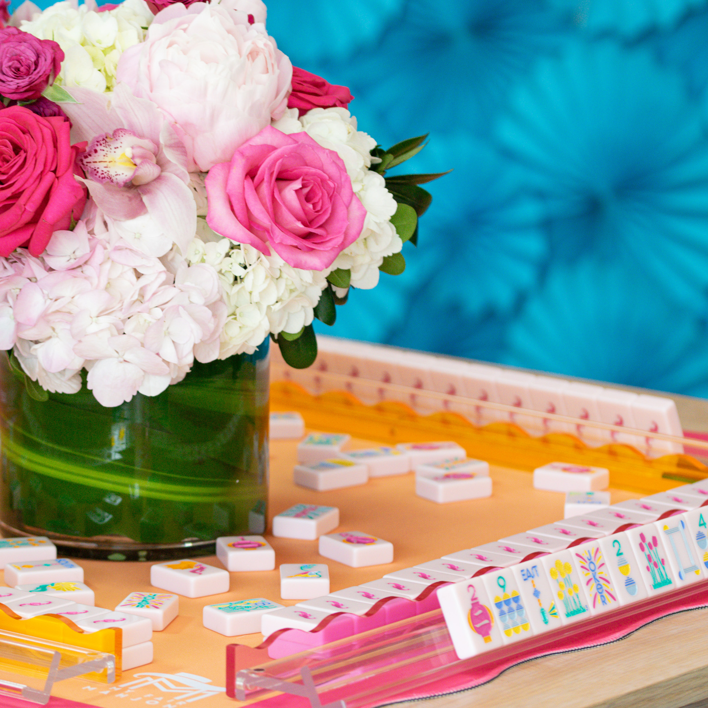 (PRE-ORDER) THE LUMERA SERIES  |  Mahjong that Radiates Joy  |  Light Pink Melamine Tile
