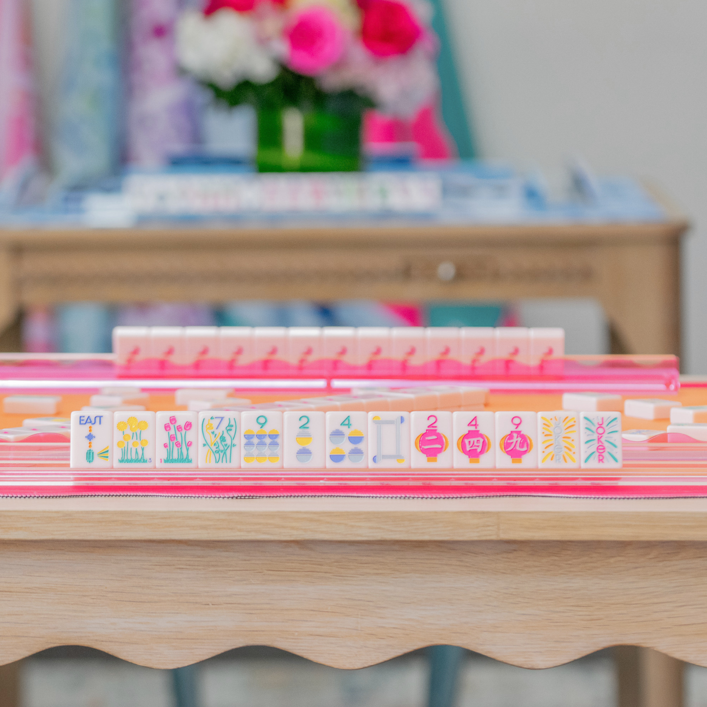 (PRE-ORDER) THE LUMERA SERIES  |  Mahjong that Radiates Joy  |  Light Pink Melamine Tile