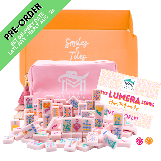 (PRE-ORDER) THE LUMERA SERIES  |  Mahjong that Radiates Joy  |  Light Pink Melamine Tile