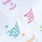 Mahjong Frosted Cups  |  10 Different Designs in Every Pack
