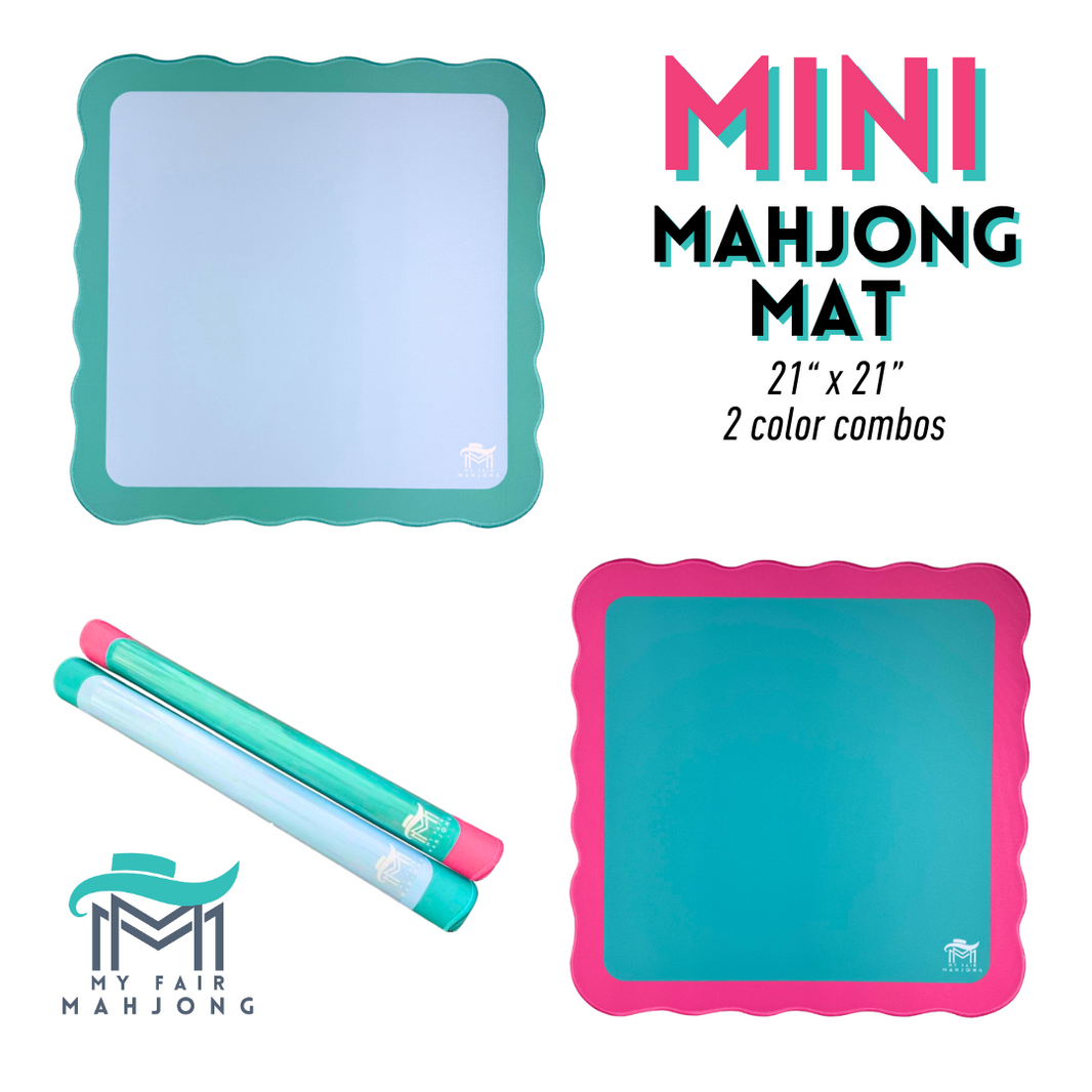 Mahjong Mats & Table Covers Scalloped Edges, Bright Colors My Fair