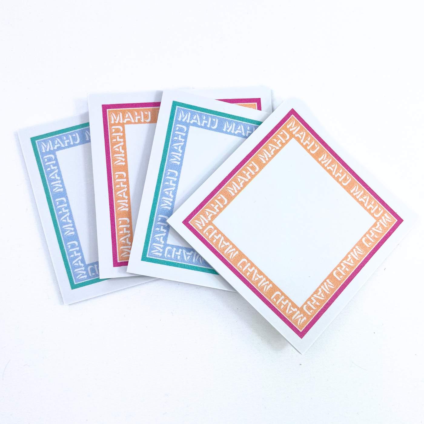 Mahjong Sticky Note Pads (Set of 4, 2 in each design) | Gift, Prize or ...