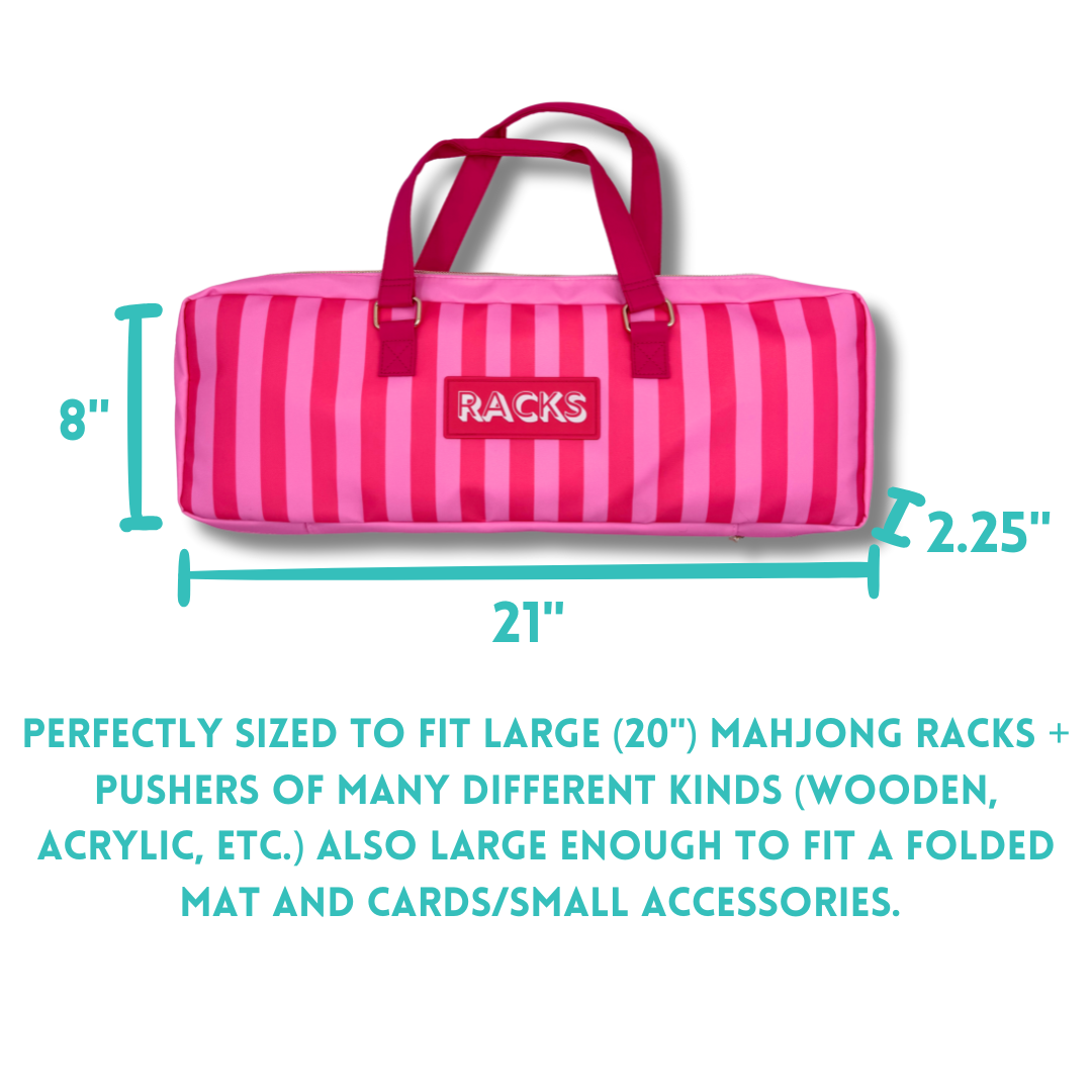 Mahjong Rack Bag  |  Fits 20" Racks + Folded Mat  |  Multiple Options  |  Protection for Mahjong Racks